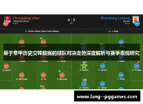基于意甲历史交锋数据的球队对决走势深度解析与赛季表现研究